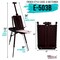 Large Black Cherry French Easel, Adjustable Plein Air Easels, Beechwood Sketchbox Tripod for Field & Studio Painting Easel for Adults, Drawing, Display - Portable with Drawer & Palette